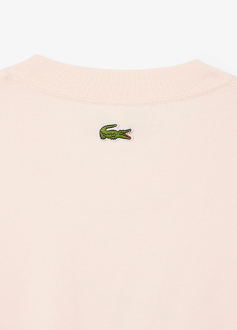 Бледно-розовая футболка Lacoste