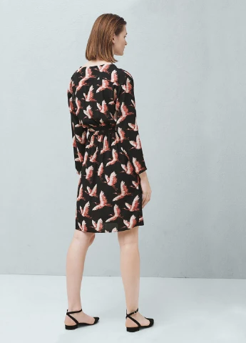 Черное кэжуал платье Mango однотонное