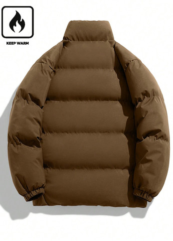 Коричнева демісезонна куртка SHEIN