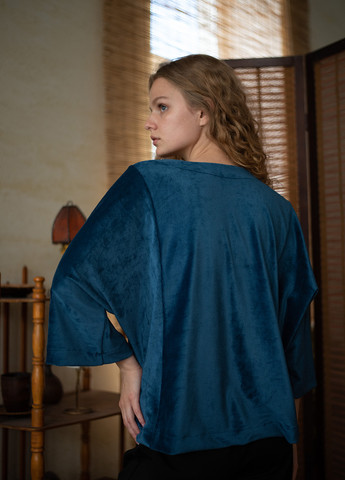 Синяя блуза Silence