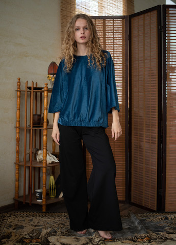 Синяя блуза Silence