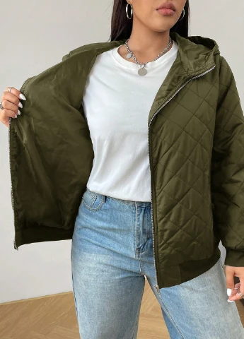 Зелена зимня куртка SHEIN