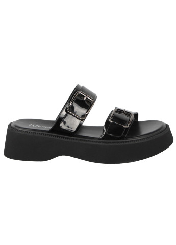 Черные женские босоножки 197913 Lifexpert с ремешком