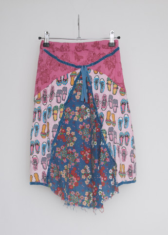 Розовая кэжуал с абстрактным узором юбка Nolita миди