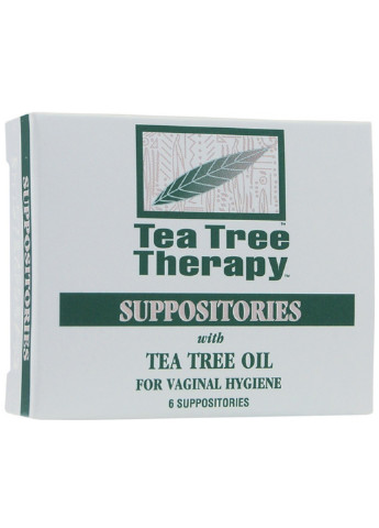 Супозиторії з маслом чайного дерева для вагінальної гігієни, 6 шт. Tea Tree Therapy (243683166)
