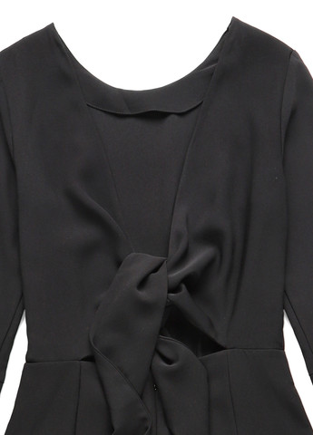 Комбинезон H&M комбинезон-брюки однотонный чёрный кэжуал полиэстер