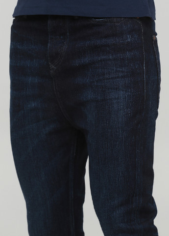 Темно-синие демисезонные укороченные джинсы Jack & Jones