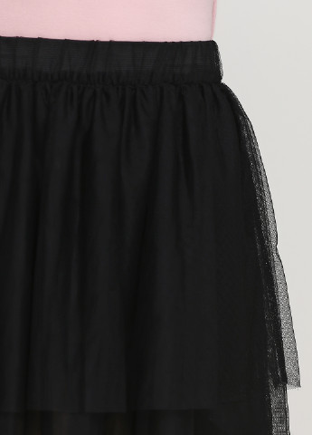 Черная кэжуал однотонная юбка H&M пышная