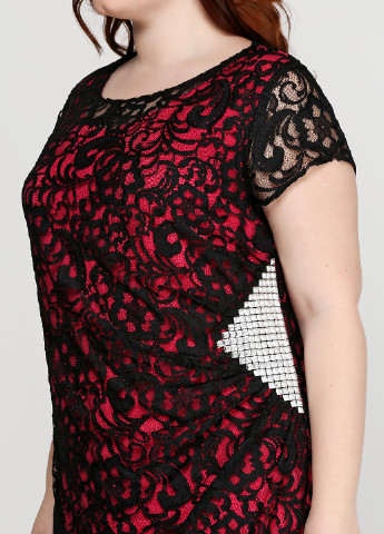Комбинированное коктейльное платье Ut с цветочным принтом