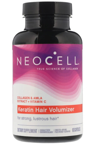Кератиновый Комплекс для Волос,, 60 капсул Neocell (228292887)