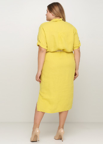 Жовтий кежуал сукня Zelante