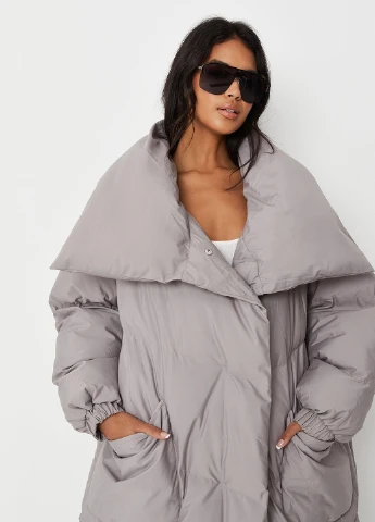 Серая зимняя куртка Missguided