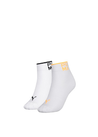 Шкарпетки Short Logo Socks Women 2 Pack Puma однотонні білі спортивні