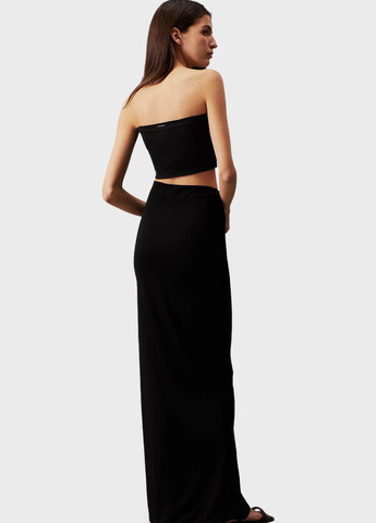 Черная кэжуал однотонная юбка Calvin Klein карандаш