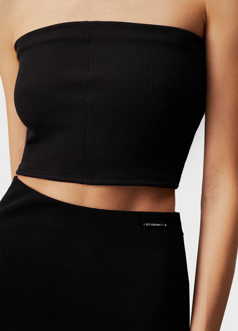 Черная кэжуал однотонная юбка Calvin Klein карандаш