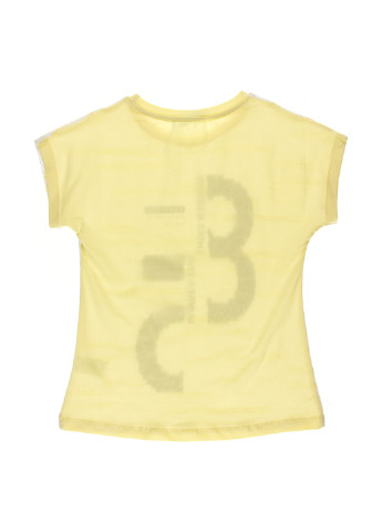 Жовта літня футболка з коротким рукавом Cichlid