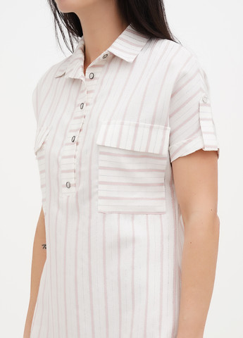 Пудрова кежуал сукня сукня-сорочка Imperial в смужку