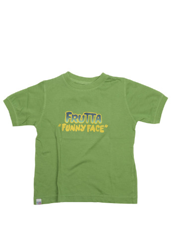 Зеленая летняя футболка с коротким рукавом Frutta