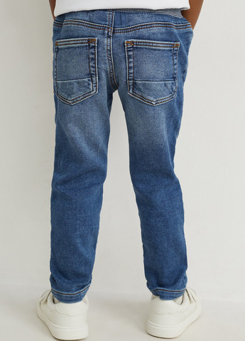 Синие демисезонные слим джинсы C&A