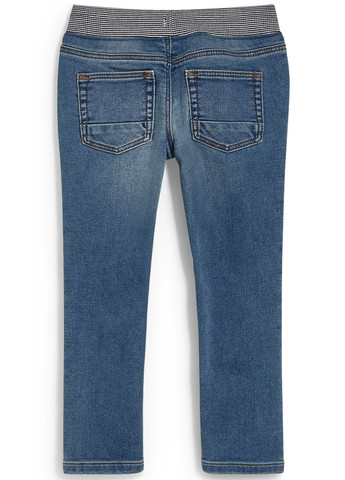 Синие демисезонные слим джинсы C&A