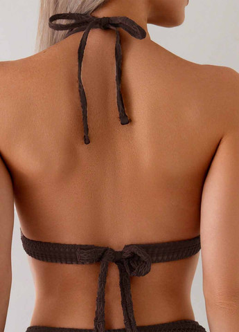 Коричневий літній купальник (ліф, трусики) бікіні, роздільний SHEIN