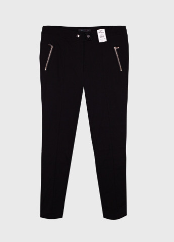 Черные кэжуал демисезонные брюки Dorothy Perkins