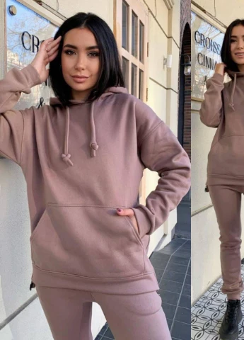 Спортивний костюм жіночий теплий на флісі S-M L-XL 2XL-3XL(42-44 46-48 50-52) МОККО No Brand (254565437)