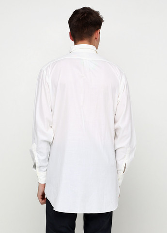 Молочная классическая рубашка однотонная Ralph Lauren