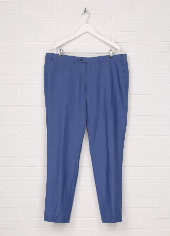 Голубые кэжуал демисезонные классические брюки Angelo Litrico