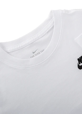 Белая демисезонная футболка Nike Nike K NSW TEE EMB FUTURA