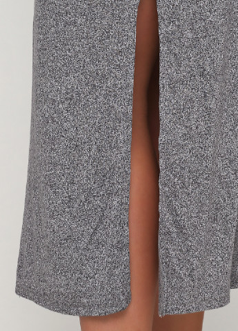Сіра кежуал сукня з відкритими плечима H&M меланжева