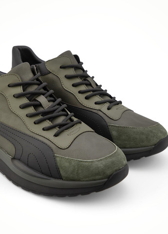 Оливковые (хаки) демисезонные кроссовки Respect