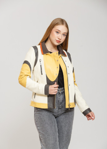 Сіра демісезонна куртка різнокольоровий Sacha Pacha