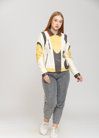 Сіра демісезонна куртка різнокольоровий Sacha Pacha