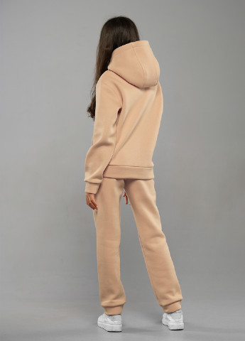 Леона бежевий спортивний костюм з начосом, теплий та комфортний Sinthia (254916632)
