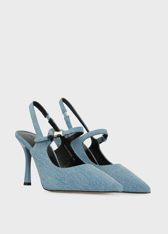 PRPY Туфли слингбеки темно-голубой з текстиль, китай — лето (334684286)