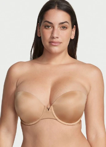 Бежевый демисезонный комплект (бюстгальтер, трусики) Victoria's Secret