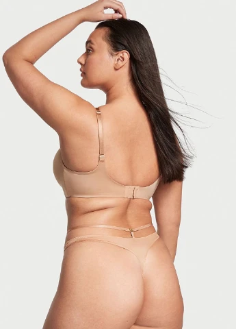 Бежевый демисезонный комплект (бюстгальтер, трусики) Victoria's Secret