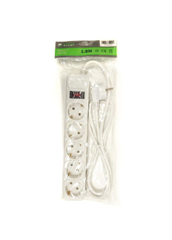 Сетевой фильтр питания 1.8 м, 5 розетoк, евростандарт (JY-1056/1.8) (PPSA10M18S5) PowerPlant (251409506)