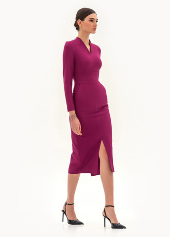 Фуксинова (кольору Фукія) ділова, кежуал сукня футляр BGL однотонна