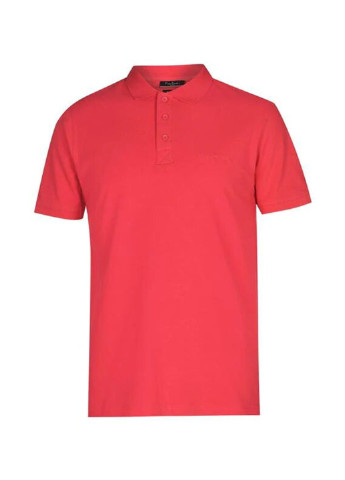 Светло-красная футболка-поло для мужчин Pierre Cardin однотонная
