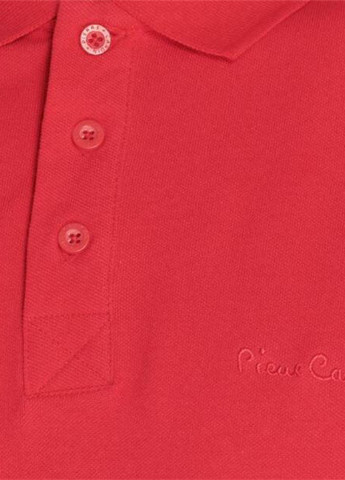 Светло-красная футболка-поло для мужчин Pierre Cardin однотонная