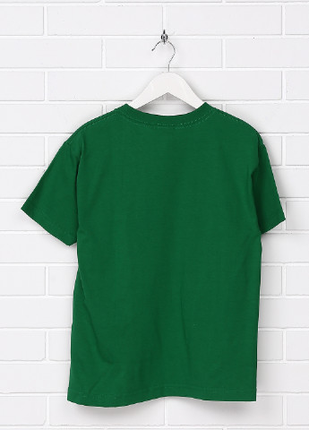 Зеленая летняя футболка с коротким рукавом Nickelodeon