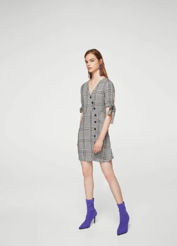 Черное кэжуал платье Mango однотонное