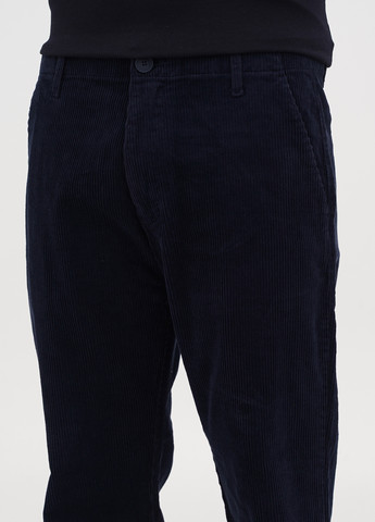 Темно-синие кэжуал демисезонные прямые брюки S.Oliver
