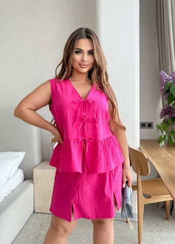 Костюм (жилет, спідниця-шорти) Fashion (337578385)