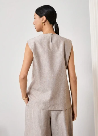 Бежевая блуза SHEIN