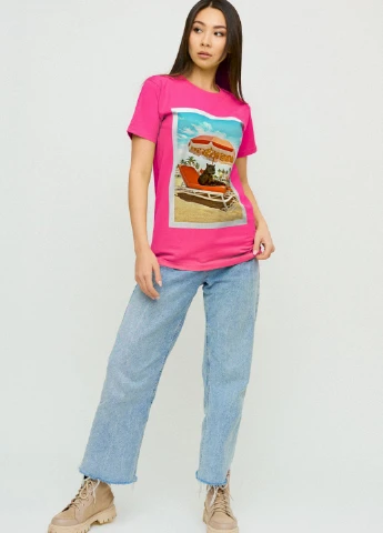 Футболка Boyfriend / air print / YAPPI - (237407696)