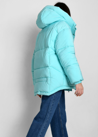 Голубая зимняя зимняя женская куртка оверсайз X-Woyz