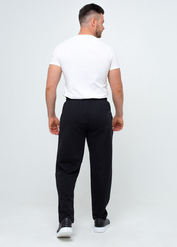 Черные спортивные демисезонные прямые брюки K.O.R